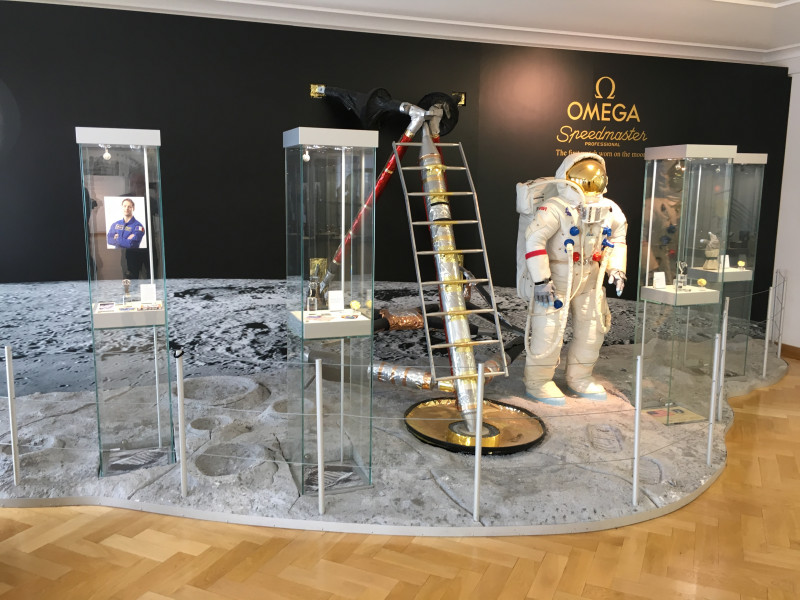 Sogar die Mondlandung fand im OMEGA Museum statt.