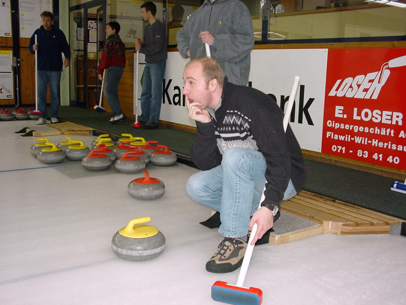 Fabio am Team-Curling Anlass 2002